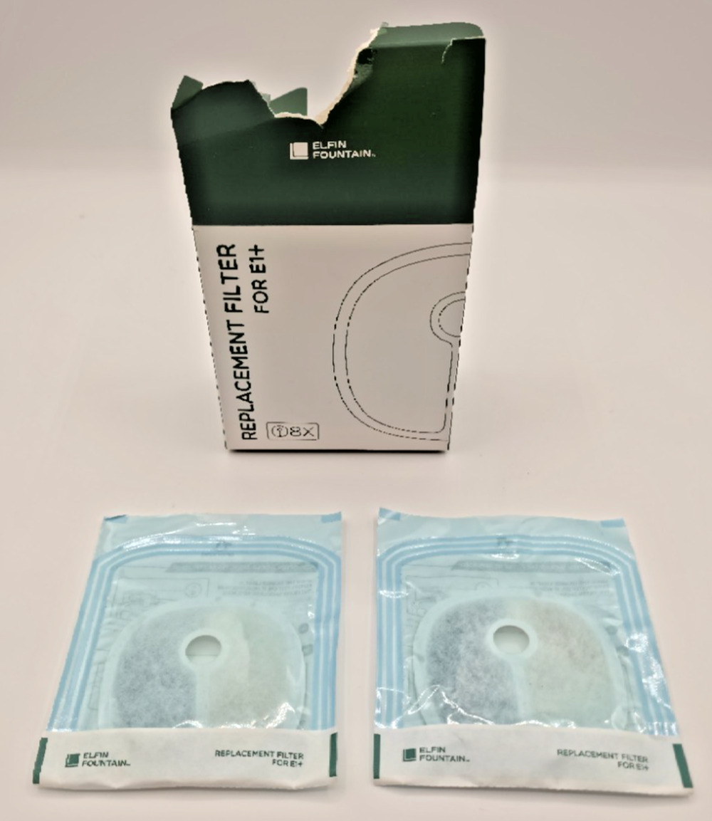 Elfin Water Fountain E1+ 2 Filters / White - Open Box